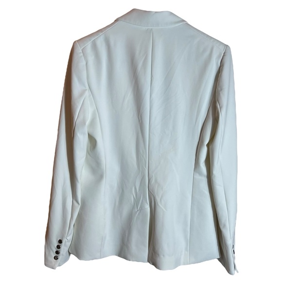 Veronica Beard Bi-Stretch Scuba Jacket White, Size 4 - Picture 3 of 16